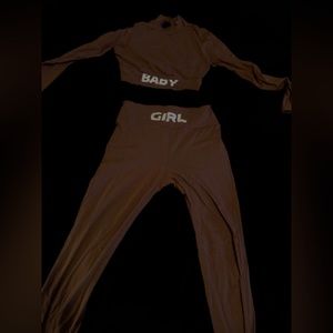 2 piece set, brown size L/XL